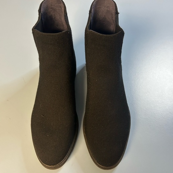 Rothy's Shoes - Rothy's Black Knit Chelsea Ankle Boots, Pull-On, Round Toe, Rubber Sole